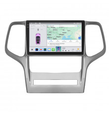 Штатная магнитола Lesko для Jeep Grand Cherokee IV (WK2) 2010-2013 экран 9" 4/64 QLED CarPlay 4G Wi-Fi GPS 360 Prime