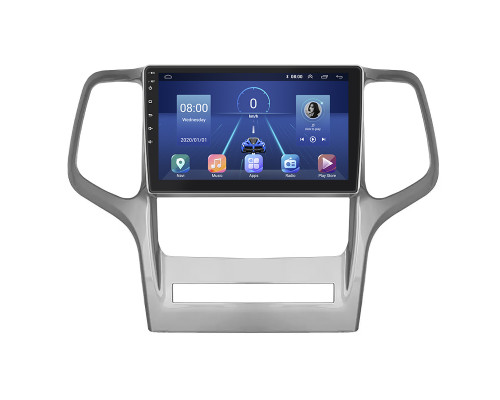 Штатная магнитола Lesko для Jeep Grand Cherokee IV (WK2) 2010-2013 экран 9" 2/32Gb 4G Wi-Fi GPS Top