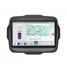 Штатная магнитола Lesko для Jeep Renegade I 2014-2019 экран 9" 4/64 QLED CarPlay 4G Wi-Fi GPS 360 Prime