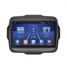 Штатная магнитола Lesko для Jeep Renegade I 2014-2019 экран 9" 4/64Gb 4G Wi-Fi GPS Top