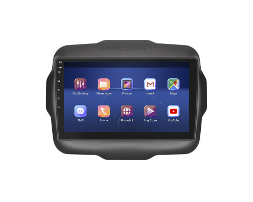 Штатная магнитола Lesko для Jeep Renegade I 2014-2019 экран 9" 6/128Gb 4G Wi-Fi GPS Top