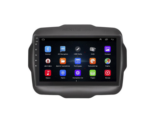 Штатная магнитола Lesko для Jeep Renegade I Рестайлинг 2018-н.в. экран 9" 1/16Gb Wi-Fi GPS Base