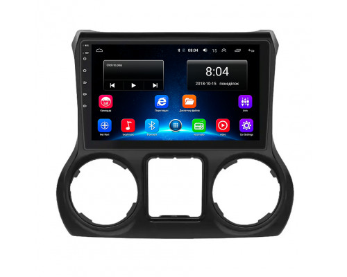 Штатная магнитола Lesko для Jeep Wrangler III (JK) 2007-2018 экран 10" 2/32Gb Wi-Fi GPS Base