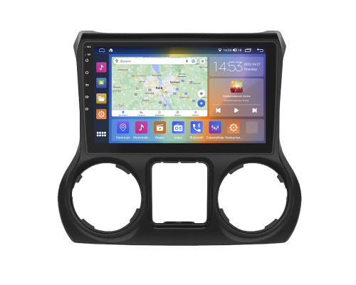 Штатная магнитола Lesko для Jeep Wrangler III (JK) 2007-2018 экран 10" 4/64Gb CarPlay 4G Wi-Fi GPS Prime