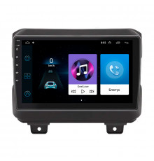 Штатная магнитола Lesko для Jeep Wrangler IV (JL) 2017-н.в. экран 9" 1/16Gb Wi-Fi GPS Base