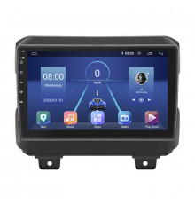 Штатная магнитола Lesko для Jeep Wrangler IV (JL) 2017-н.в. экран 9" 2/32Gb 4G Wi-Fi GPS Top