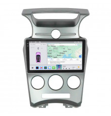 Штатная магнитола Lesko для Kia Carens II (UN) 2006-2012 экран 9" 4/64 QLED CarPlay 4G Wi-Fi GPS 360 Prime