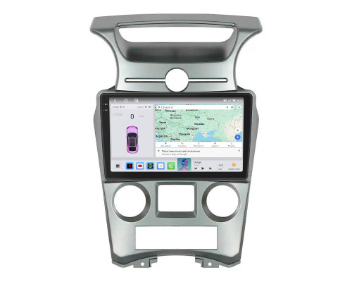 Штатная магнитола Lesko для Kia Carens II (UN) Auto AC 2006-2012 экран 9" 4/64 QLED CarPlay 4G Wi-Fi GPS 360 Prime