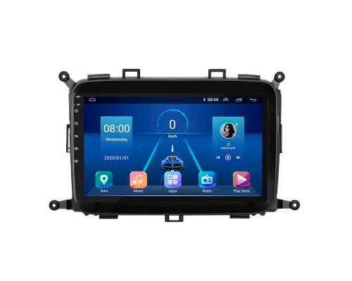 Штатная магнитола Lesko для Kia Carens III с экраном 9" и 6/128Gb памяти
