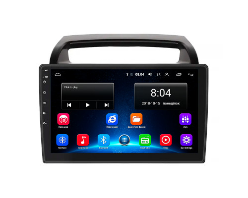 Штатная магнитола Lesko для Kia Carnival II 2006-2014 экран 9" 2/32Gb Wi-Fi GPS Base