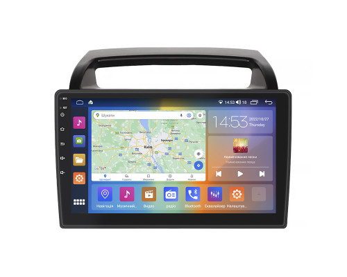 Штатная магнитола Lesko для Kia Carnival II 2006-2014 экран 9" 2/32Gb CarPlay 4G Wi-Fi GPS Prime