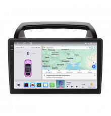Штатная магнитола Lesko для Kia Carnival II 2006-2014 экран 9" 4/64 QLED CarPlay 4G Wi-Fi GPS 360 Prime