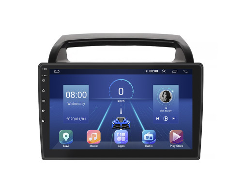 Штатная магнитола Lesko для Kia Carnival II 2006-2014 экран 9" 4/64Gb 4G Wi-Fi GPS Top