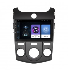 Штатная магнитола Lesko для Kia Cerato II Manual AC 2008-2013 экран 9" 1/16Gb Wi-Fi GPS Base