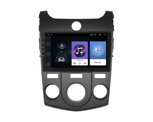 Штатная магнитола Lesko для Kia Cerato II Manual AC 2008-2013 экран 9" 1/16Gb Wi-Fi GPS Base