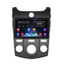 Штатная магнитола Lesko для Kia Cerato II Manual AC 2008-2013 экран 9" 2/32Gb Wi-Fi GPS Base