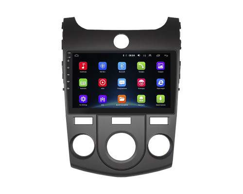 Штатная магнитола Lesko для Kia Cerato II Manual AC 2008-2013 экран 9" 2/32Gb Wi-Fi GPS Base