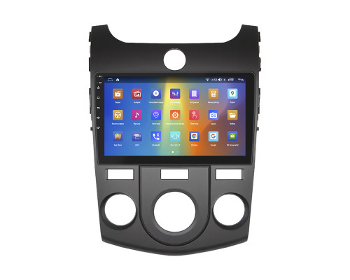 Штатная магнитола Lesko для Kia Cerato II Manual AC 2008-2013 экран 9" 4/64Gb CarPlay 4G Wi-Fi GPS Prime