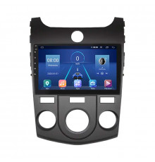 Штатная магнитола Lesko для Kia Cerato II Manual AC 2008-2013 экран 9" 6/128Gb 4G Wi-Fi GPS Top