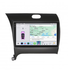 Штатная магнитола Lesko для Kia Cerato III Рестайлинг (Classic) 2016-2020 экран 9" 4/64 QLED CarPlay 4G Wi-Fi GPS 360 Prime