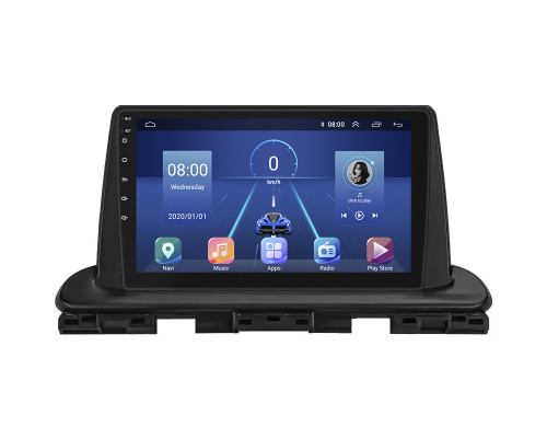 Штатная магнитола Lesko для Kia Cerato IV 2018-2021 с экраном 9", 6/128 ГБ, 4G, Wi-Fi, GPS