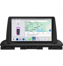 Штатная магнитола Lesko для Kia Cerato IV Рестайлинг 2021-н.в. экран 9" 4/64 QLED CarPlay 4G Wi-Fi GPS 360 Prime