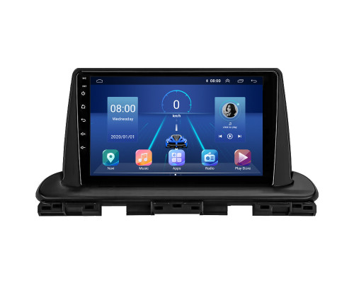 Штатная магнитола Lesko для Kia Cerato IV Рестайлинг 2021-н.в. экран 9" 4/64Gb 4G Wi-Fi GPS Top
