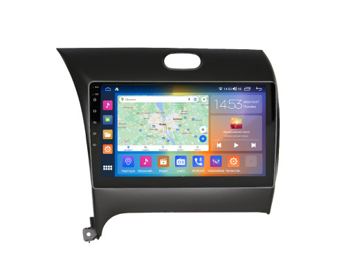 Штатная магнитола Lesko для Kia Forte II Рестайлинг 2016-2018 экран 9" 2/32Gb CarPlay 4G Wi-Fi GPS Prime