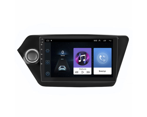 Штатная магнитола Lesko для Kia K2 III (QB) 2011-2017 экран 9" 1/16Gb Wi-Fi GPS Base