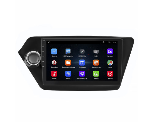 Штатная магнитола Lesko для Kia K2 III (QB) 2011-2017 экран 9" 1/16Gb Wi-Fi GPS Base