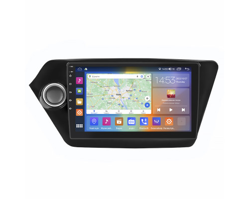 Штатная магнитола Lesko для Kia K2 III (QB) 2011-2017 экран 9" 2/32Gb CarPlay 4G Wi-Fi GPS Prime