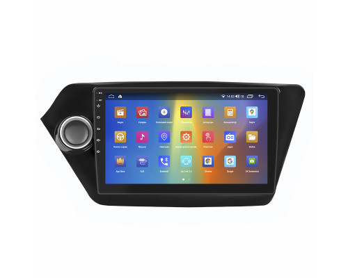 Штатная магнитола Lesko для Kia K2 III (QB) 2011-2017 экран 9" 2/32Gb CarPlay 4G Wi-Fi GPS Prime