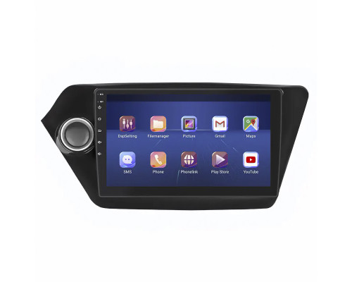 Штатная магнитола Lesko для Kia K2 III (QB) 2011-2017 экран 9" 6/128Gb 4G Wi-Fi GPS Top