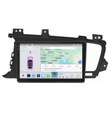 Штатная магнитола Lesko для Kia K5 I 2010-2013 экран 9" 4/64 QLED CarPlay 4G Wi-Fi GPS 360 Prime