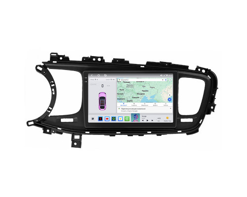 Штатная магнитола Lesko для Kia K5 I Рестайлинг 2013-2015 экран 9" 4/64 QLED CarPlay 4G Wi-Fi GPS 360 Prime