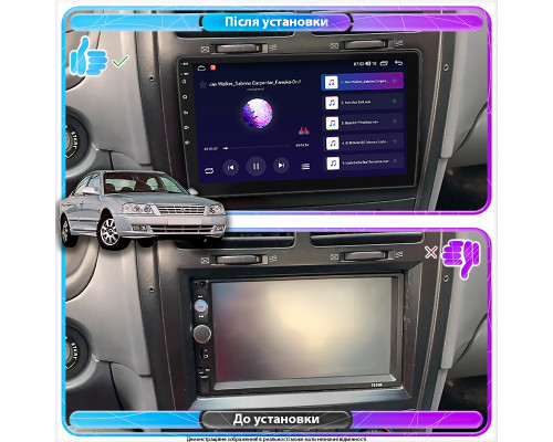Штатная магнитола Lesko для Kia Magentis I 2000-2003 экран 9" 4/64Gb CarPlay 4G Wi-Fi GPS Prime