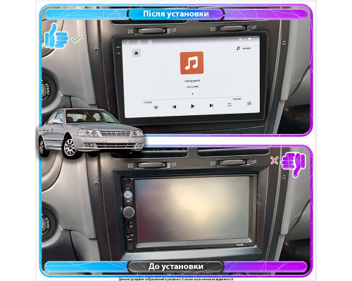Штатная магнитола Lesko для Kia Magentis I 2000-2003 экран 9" 4/64 QLED CarPlay 4G Wi-Fi GPS 360 Prime