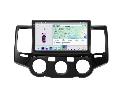 Штатная магнитола Lesko для Kia Magentis II Рестайлинг 2008-2010 экран 9" 4/64 QLED CarPlay 4G Wi-Fi GPS 360 Prime