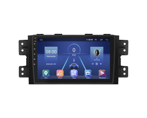 Штатная магнитола Lesko для Kia Mohave I Рестайлинг 2 2019-н.в. экран 9" 4/64Gb 4G Wi-Fi GPS Top