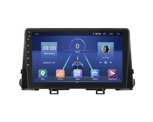 Штатная магнитола Lesko для Kia Morning III 2017-н.в. экран 9" 6/128Gb 4G Wi-Fi GPS Top