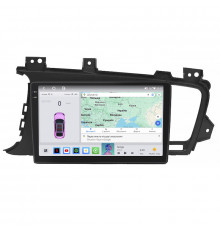 Штатная магнитола Lesko для Kia Optima III 2010-2013 экран 9" 4/64 QLED CarPlay 4G Wi-Fi GPS 360 Prime