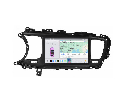 Штатная магнитола Lesko для Kia Optima III Рестайлинг 2013-2015 экран 9" 4/64 QLED CarPlay 4G Wi-Fi GPS 360 Prime