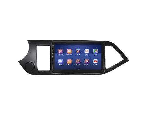 Штатная магнитола Lesko для Kia Picanto II 2011-2015 экран 9" 4/64Gb 4G Wi-Fi GPS Top