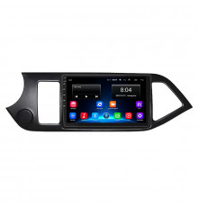 Штатная магнитола Lesko для Kia Picanto II Рестайлинг 2015-2017 экран 9" 2/32Gb Wi-Fi GPS Base