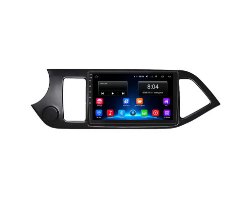 Штатная магнитола Lesko для Kia Picanto II Рестайлинг 2015-2017 экран 9" 2/32Gb Wi-Fi GPS Base