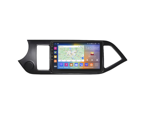 Штатная магнитола Lesko для Kia Picanto II Рестайлинг 2015-2017 экран 9" 2/32Gb CarPlay 4G Wi-Fi GPS Prime