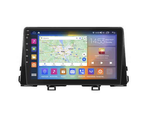 Штатная магнитола Lesko для Kia Picanto III 2017-2021 экран 9" 4/64Gb CarPlay 4G Wi-Fi GPS Prime