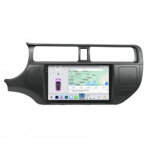 Штатная магнитола Lesko для Kia Rio III 2011-2015 экран 9" 4/64 QLED CarPlay 4G Wi-Fi GPS 360 Prime