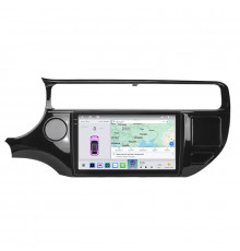 Штатная магнитола Lesko для Kia Rio III Рестайлинг 2015-2017 экран 9" 4/64 QLED CarPlay 4G Wi-Fi GPS 360 Prime