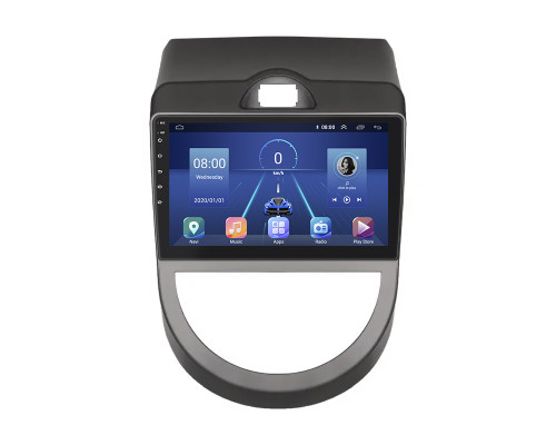 Штатная магнитола Lesko для Kia Soul I 2008-2011 экран 9" 4/64Gb 4G Wi-Fi GPS Top